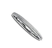 14k White Gold 2mm Milgrain Wedding Band