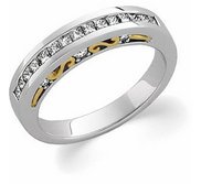 TWO TONE BRIDAL ANNIVERSARY BAND