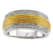 TWO TONE BRIDAL ANNIVERSARY BAND