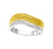 TWO TONE BRIDAL ANNIVERSARY BAND