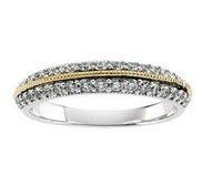 TWO TONE BRIDAL ANNIVERSARY BAND