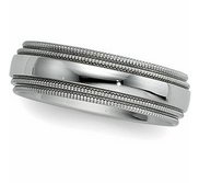 COMFORT FIT DOUBLE MILGRAIN BAND