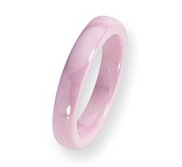 Ceramic Pink 4mm Polished Wedding Band