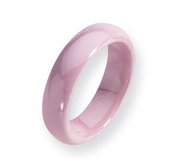 Ceramic Pink 6mm Polished Wedding Band