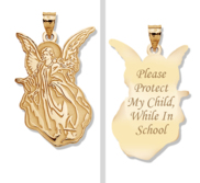 Guardian Angel  Protect My Child  Double Sided Pendant   EXCLUSIVE 