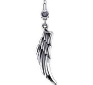 Sterling Silver Angel Wing Charm