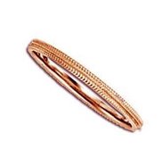 14k Rose Gold 2mm Milgrain Wedding Band