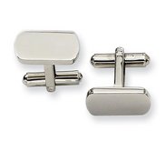 Engravable Rectangle Stainless Steel Cufflinks