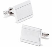 Engravable Stainless Steel Rectangle Cufflinks