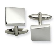 Engravable Square Shaped Stainless Steel Cufflinks