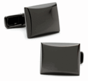 Engravable Gunmetal Rectagular Cufflinks