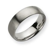 Titanium Polished Comfort Fit 7mm Wedding Band