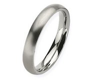 Titanium 4mm Brushed Comfort Fit Wedding Band