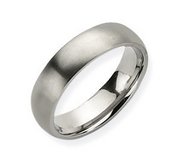 Titanium 6mm Brushed Comfort Fit Wedding Band