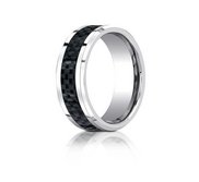 Cobalt Chrome Comfort Fit 8mm Wedding Band