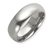 Tungsten 8mm Polished Wedding Band