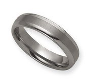 Tungsten 6mm Brushed and Polished Wedding Band