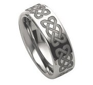 Dura Tungsten 8mm Celtic Knot Polished Wedding Band