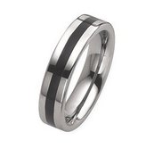 Dura Tungsten Enameled 6mm Polished Wedding Band