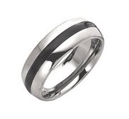 Dura Tungsten Enameled 8mm Polished Wedding Band