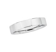 Platinum 5mm Flat Wedding Band