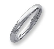 Palladium Medium Weight 3mm Comfort Fit Wedding Band