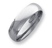 Palladium Medium Weight 6mm Comfort Fit Wedding Band