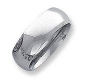 Palladium Heavy Weight 8mm Comfort Fit Wedding Band