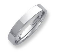 Palladium Flat 4mm Wedding Band