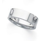 Palladium Flat 6mm Wedding Band