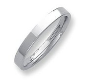 Palladium Flat 3mm Wedding Band