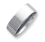 Palladium Flat 8mm Wedding Band