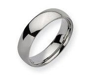 Stainless Steel 6mm Polished Wedding Band