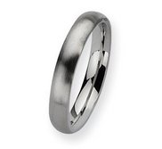 Stainless Steel 4mm Brushed Wedding Band