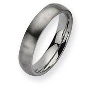 Stainless Steel 5mm Brushed Wedding Band