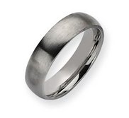 Stainless Steel 6mm Brushed Wedding Band