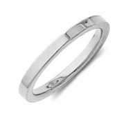 Sterling Silver 2mm Flat Comfort Fit Wedding Band