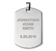 Engravable Titanium Dog Tag