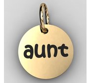 Aunt  Round Disc Charm