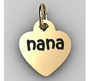 Nana Heart Shaped Charm