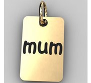 Mum Rectangle Shaped Charm