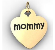 Mommy Heart Shaped Charm