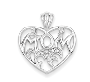 Sterling Silver Mom Charm