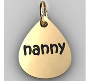 Nanny Teardrop Shaped Charm