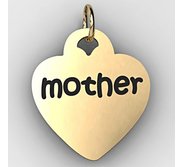 Mother Heart Shaped Charm