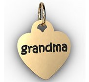 Grandma Heart Shaped Charm