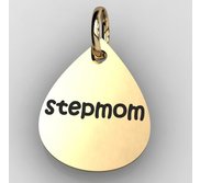 Stepmom Teardrop Shaped Charm