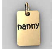 Nanny Rectangle Shaped Charm