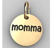 Momma Round Disc Charm