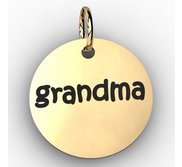 Grandma Round Disc Charm